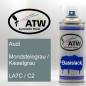 Preview: Audi, Mondsteingrau / Kieselgrau, LA7C / C2: 400ml Sprühdose, von ATW Autoteile West.
